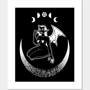 Conjuration in the moonlight | Occult Witch Posters and Art